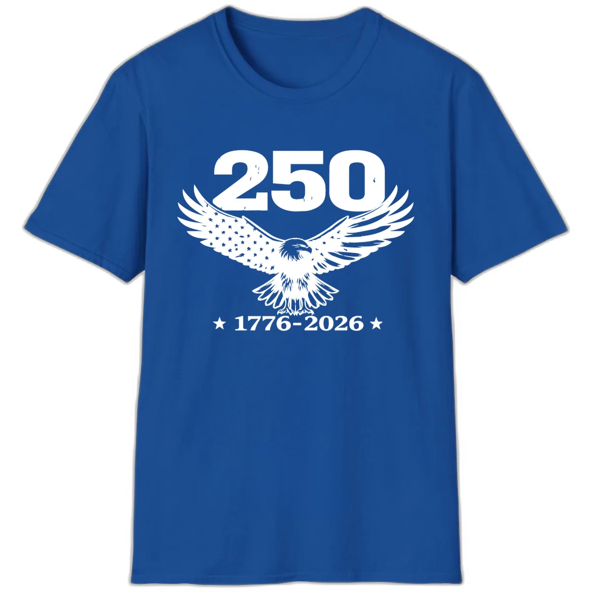 America 250th Anniversary Eagle Design T-Shirt in Royal